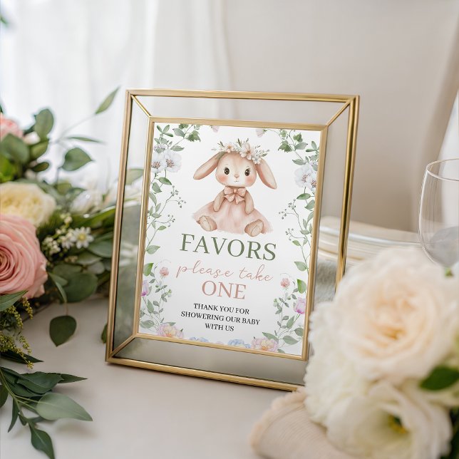 Some Bunny Baby Shower Favors Table Sign (Creator Uploaded)