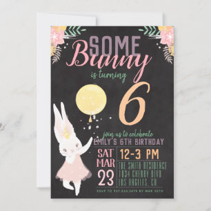 Some Bunny Birthday Invitation