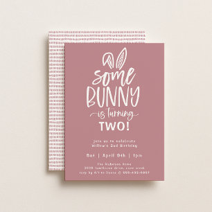 Some Bunny Birthday Party Invitation