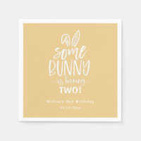 Some Bunny Birthday Party Napkins