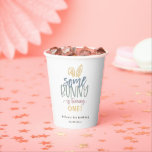 Some Bunny Birthday Party  Paper Cups<br><div class="desc">Cute and colourful "some Bunny" birthday party paper napkins. Pastel typography with bunny ear accent.</div>