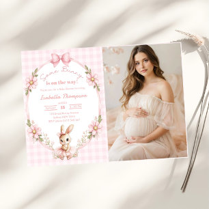 Some Bunny Cute Baby Shower Photo Invitation