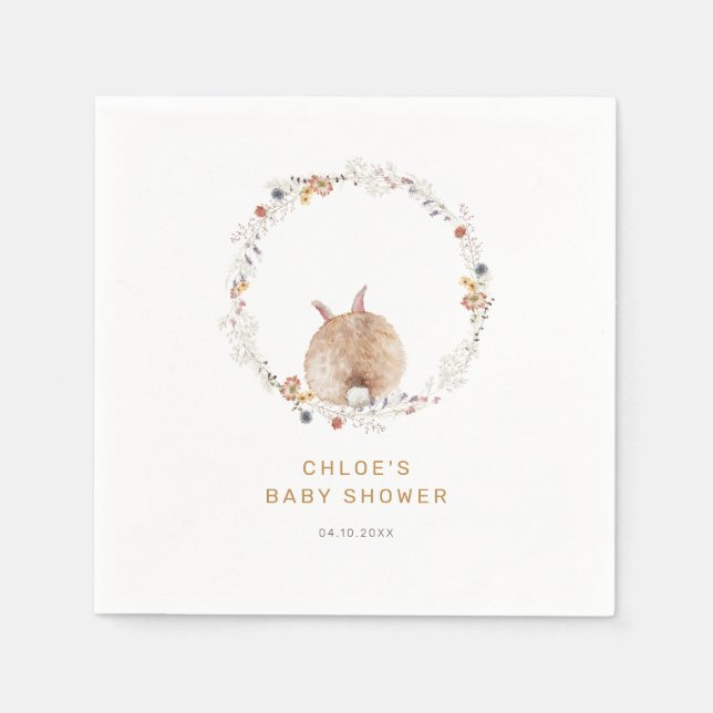 Some Bunny Easter Baby Shower Welcome Napkin (Front)