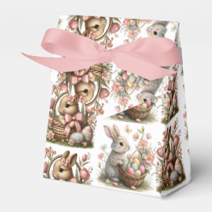 Some bunny easter  Basket wildflower Favor Box