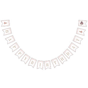 Some Bunny Happy Birthday Bunting Flags