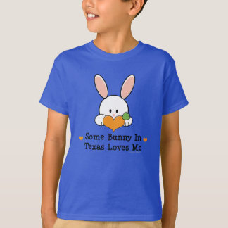 Some Bunny In Texas Loves Me Kids Organic Tshirt