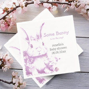 Some Bunny is coming Baby Shower  Napkin