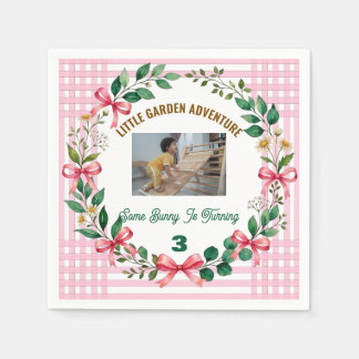 Some Bunny Is Having a Birthday Personalized Bunny Napkin