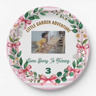 Some Bunny Is Having a Birthday Personalized Bunny Paper Plate