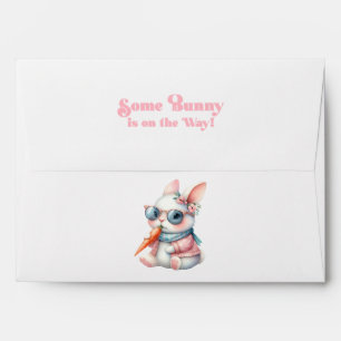 Some Bunny Is On the Way Baby Shower Envelope
