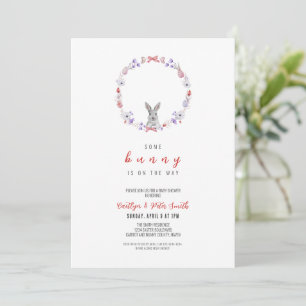 Some Bunny Is On The Way, Baby Shower Invitation