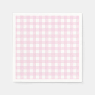 Some Bunny is One Birthday Pink Gingham Bunny Napkin