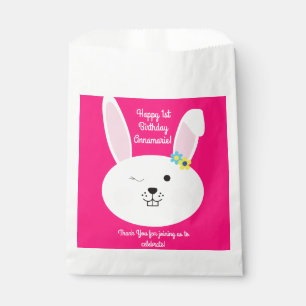 Some Bunny is One Cute Rabbit 1st Birthday Party Favour Bag