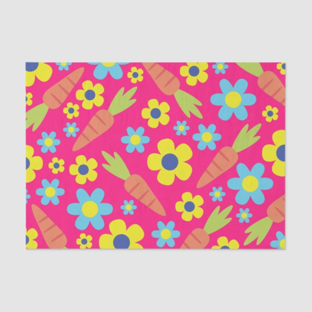 Some Bunny is One Cute Rabbit 1st Birthday Party Tissue Paper (Front)