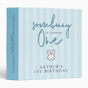 Some Bunny is turning One 1st Birthday Celebration Binder
