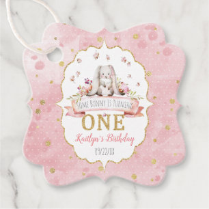 Some Bunny is Turning One 1st Birthday Favour Tags