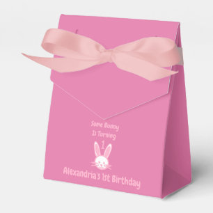 Some Bunny Is Turning One Birthday Favor Box