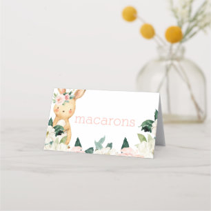 Some Bunny is Turning One First Birthday Food Tent Place Card