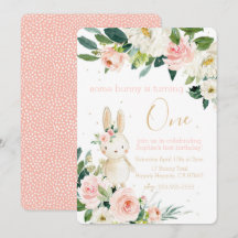 Some Bunny is Turning One First Birthday