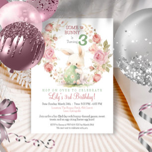 Some Bunny is Turning One Invitation
