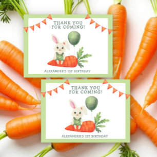 Some Bunny Is Turning One Thank you Card
