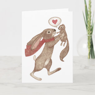 some bunny loves me holiday card