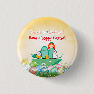 Some bunny loves you 1 inch round button
