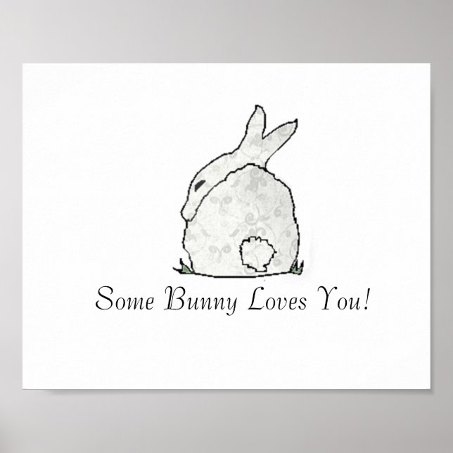 Some bunny Loves you baby wall poster (Front)