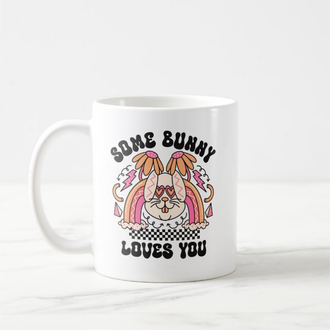 Some Bunny Loves You – Cute Rabbit Mug for Bunny  (Gauche)