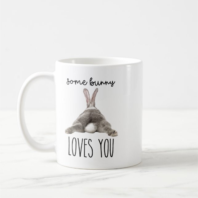 Some Bunny Loves You – Cute Rabbit Mug for Bunny  (Left)