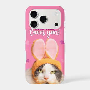 Some Bunny Loves You Funny Cat in Bunny Ears