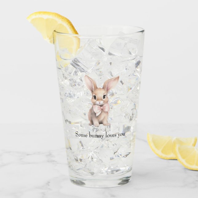 Some Bunny Loves You Glass (Front Ice)