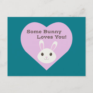 Some Bunny Loves You Holiday Postcard