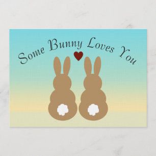 Some Bunny Loves You Invitation