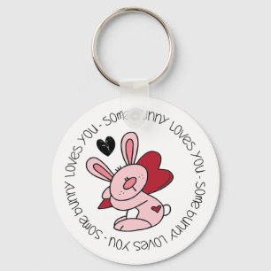 Some Bunny Loves You Keychain