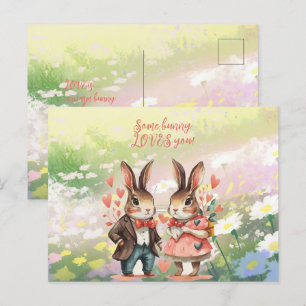 Some Bunny Loves You Mr. & Mrs. Postcard