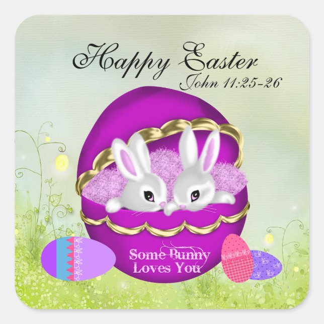 Some Bunny Loves You Sticker (Front)