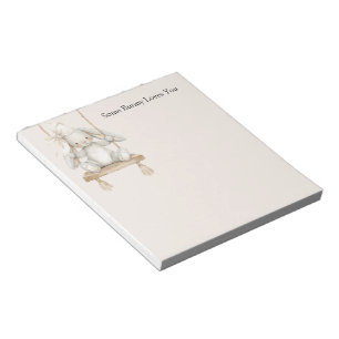 Some Bunny Loves You Swing Notepad
