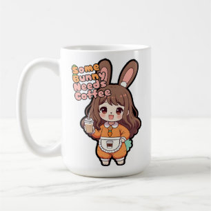 Some Bunny Needs Coffee Coffee Mug