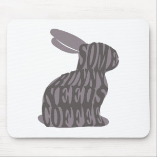 Some Bunny Needs Coffee Easter Bunny Coffee Lover Mouse Pad