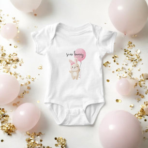 Some Bunny Pink Balloon JUST ARRIVED Baby Bodysuit