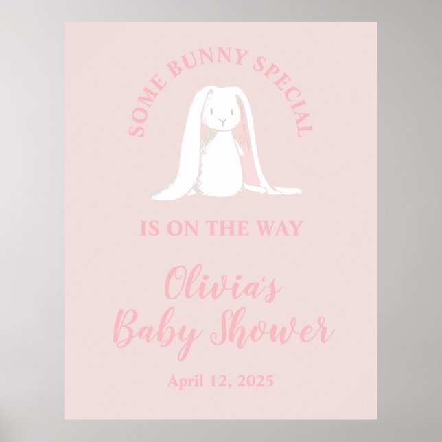 Some Bunny Special Baby Shower Poster (Front)