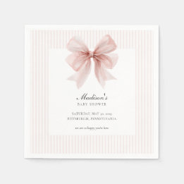 Some Bunny Sweet Pink Baby Shower Napkin