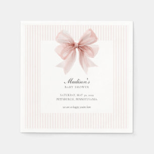 Some Bunny Sweet Pink Baby Shower Napkin