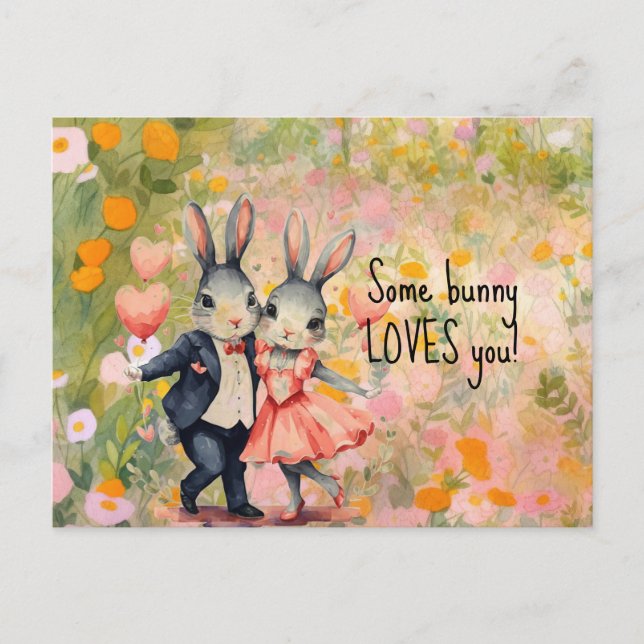 Some Bunny t'aime Monsieur et Madame Carte postale (Devant)