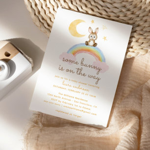 Some Bunny's On The Way Gender Neutral Baby Shower Invitation