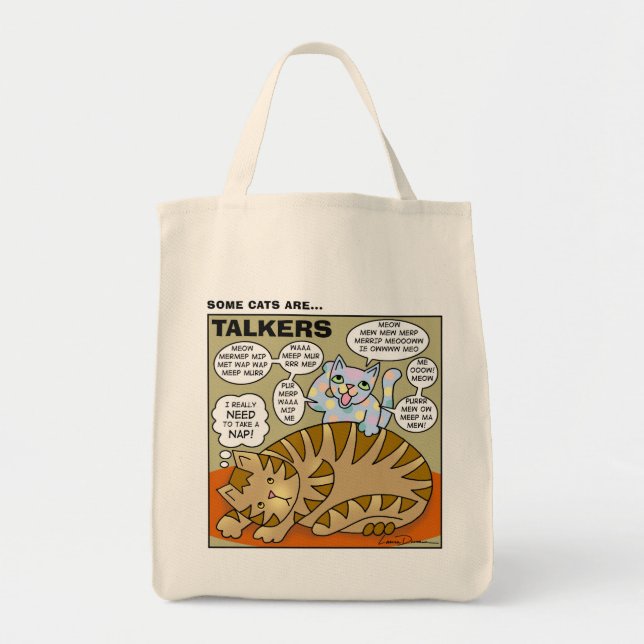 Some Cats Are Talkers Tote (Front)