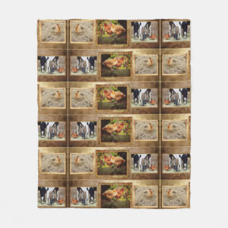 Some Chickens And A Horse Blanket