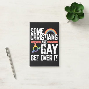  Some Christians Are Gay Get Over It Post-it Notes