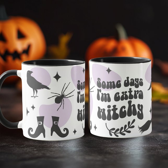 Some days I'm extra WITCHY  Halloween Mug (Some days I'm extra WITCHY Halloween Mug)